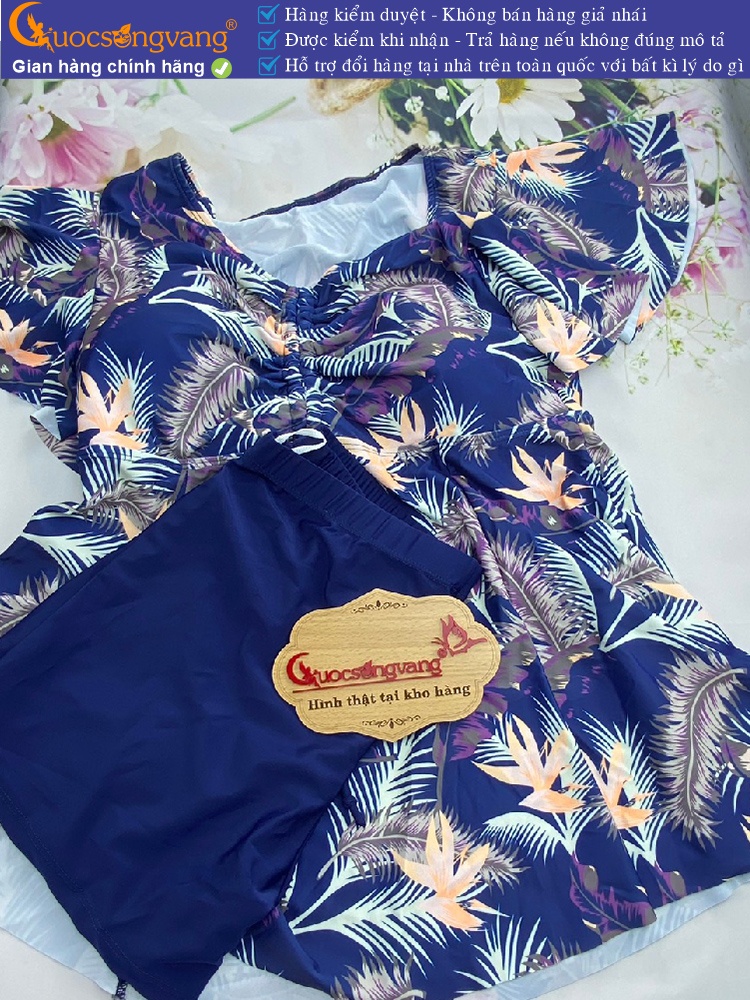 Bộ đồ bơi trung niên nữ big size kèm quần short GLSWIM092