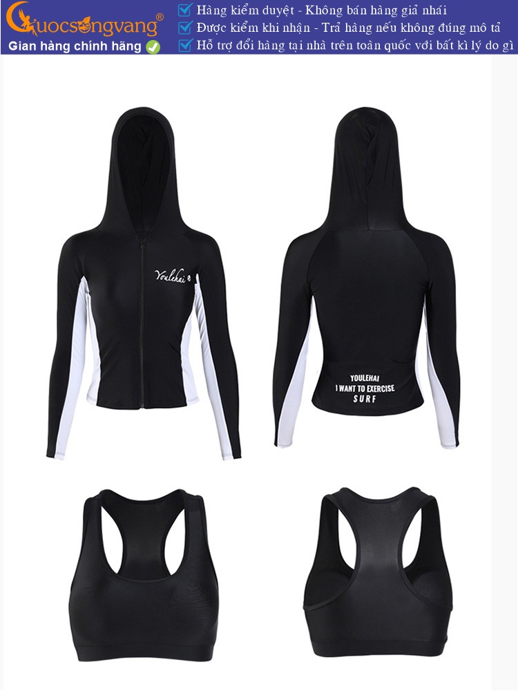 Bộ đồ bơi lặn nữ dài 4 món GLSWIM077