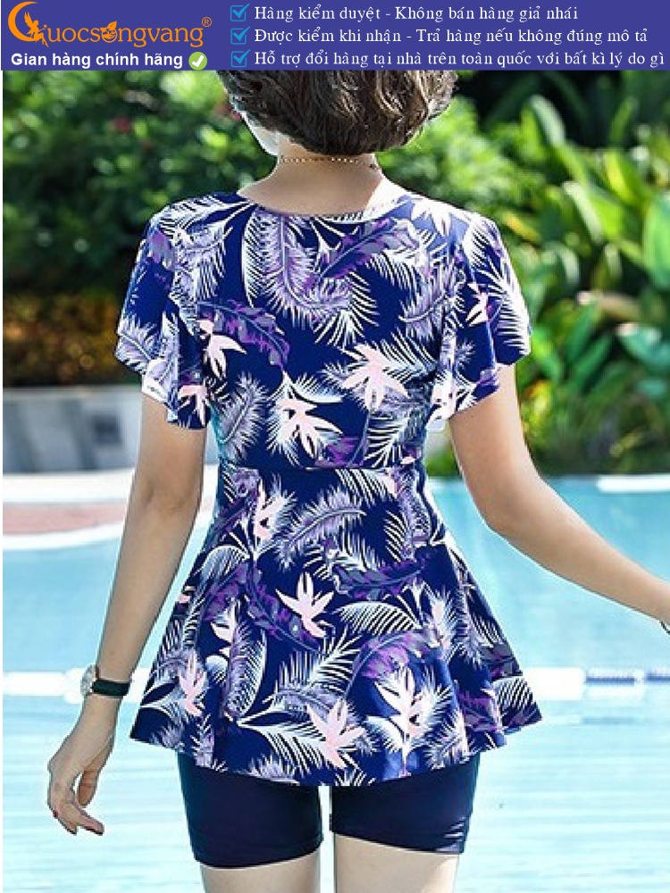 Bộ đồ bơi trung niên nữ big size kèm quần short GLSWIM092
