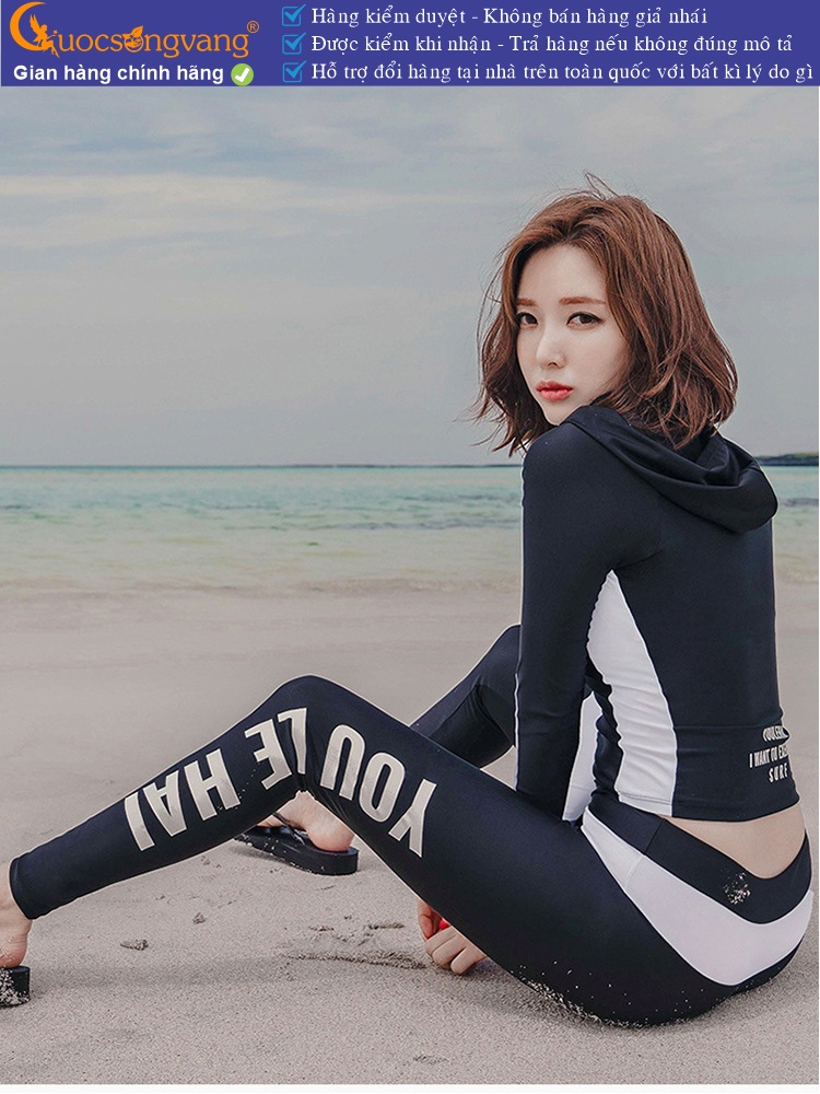 Bộ đồ bơi lặn nữ dài 4 món GLSWIM077