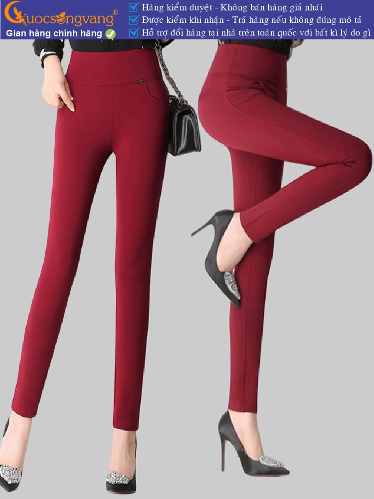 quần legging nữ lưng cao bản lớn quần skinny nữ 4 chiều GLQ047