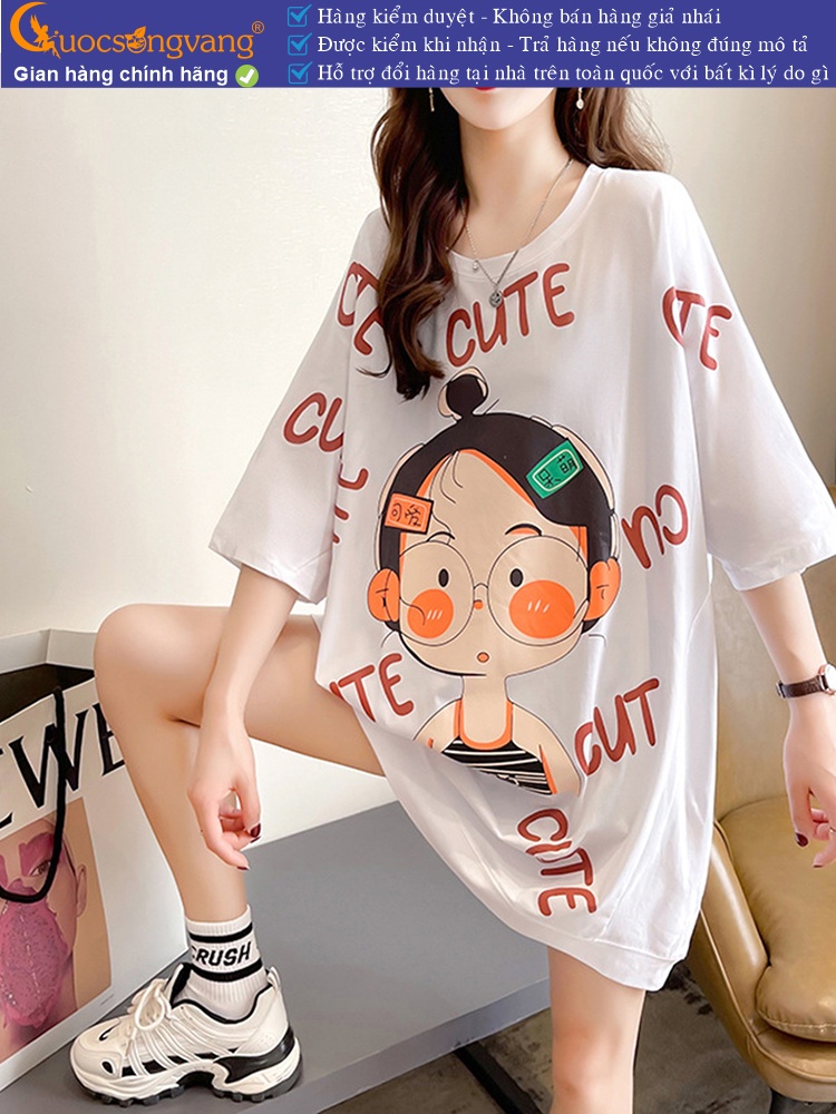 Áo thun nữ phom rộng phong cách ngộ nghĩnh GLA327