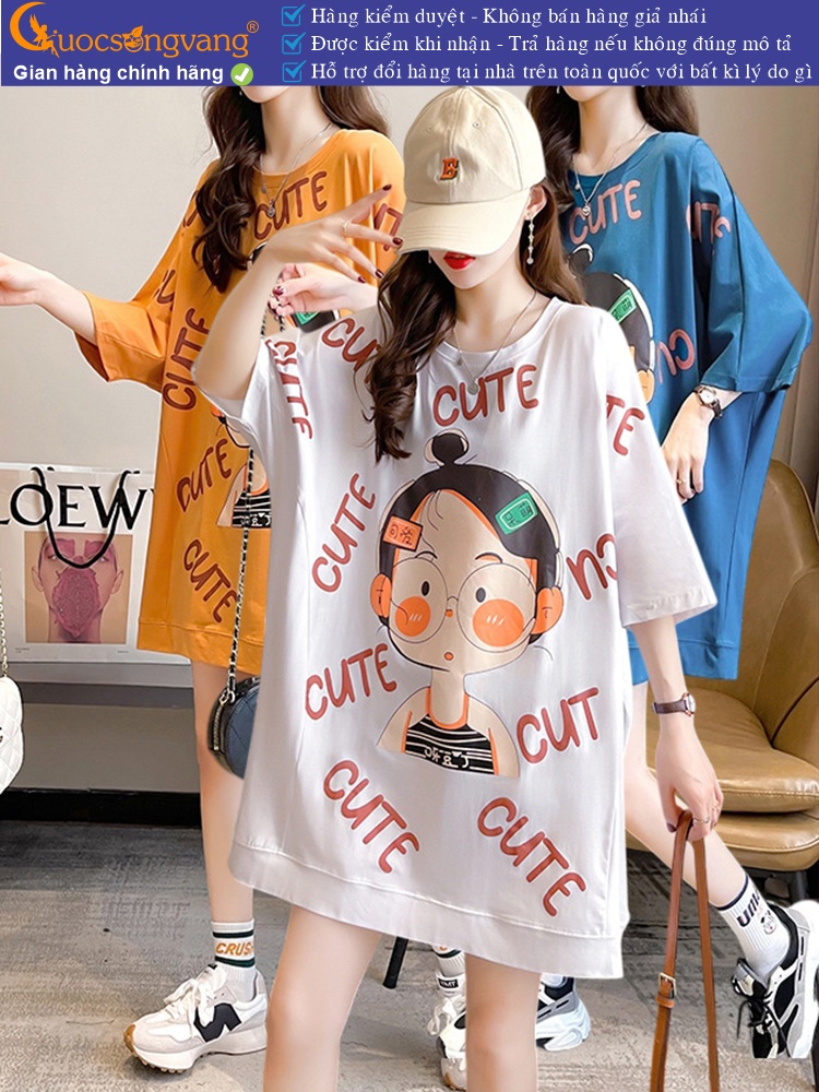 Áo thun nữ phom rộng phong cách ngộ nghĩnh GLA327