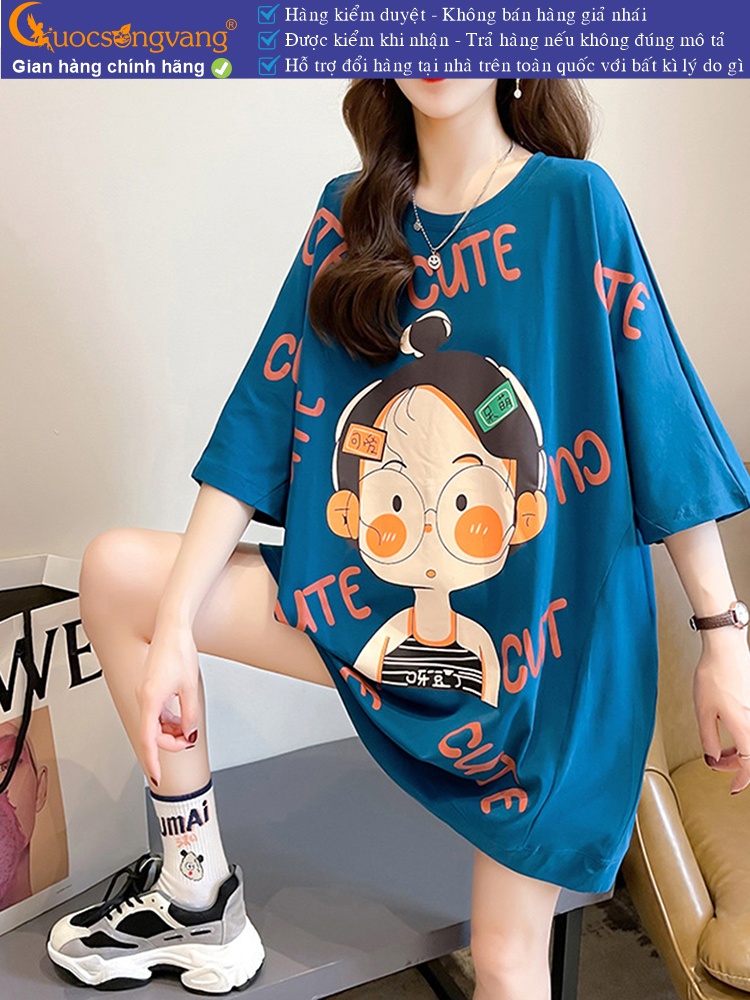Áo thun nữ phom rộng phong cách ngộ nghĩnh GLA327