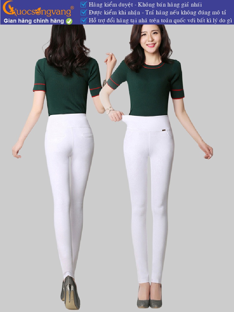quần legging nữ lưng cao bản lớn quần skinny nữ 4 chiều GLQ047