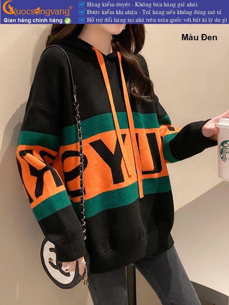 Áo len nữ hoodie có nón GLA320