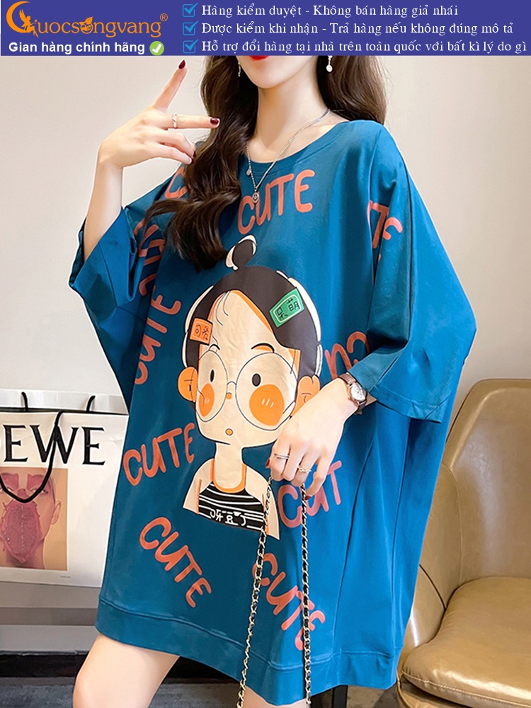 Áo thun nữ phom rộng phong cách ngộ nghĩnh GLA327
