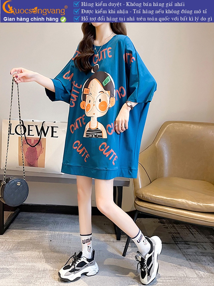 Áo thun nữ phom rộng phong cách ngộ nghĩnh GLA327