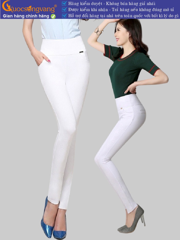 quần legging nữ lưng cao bản lớn quần skinny nữ 4 chiều GLQ047