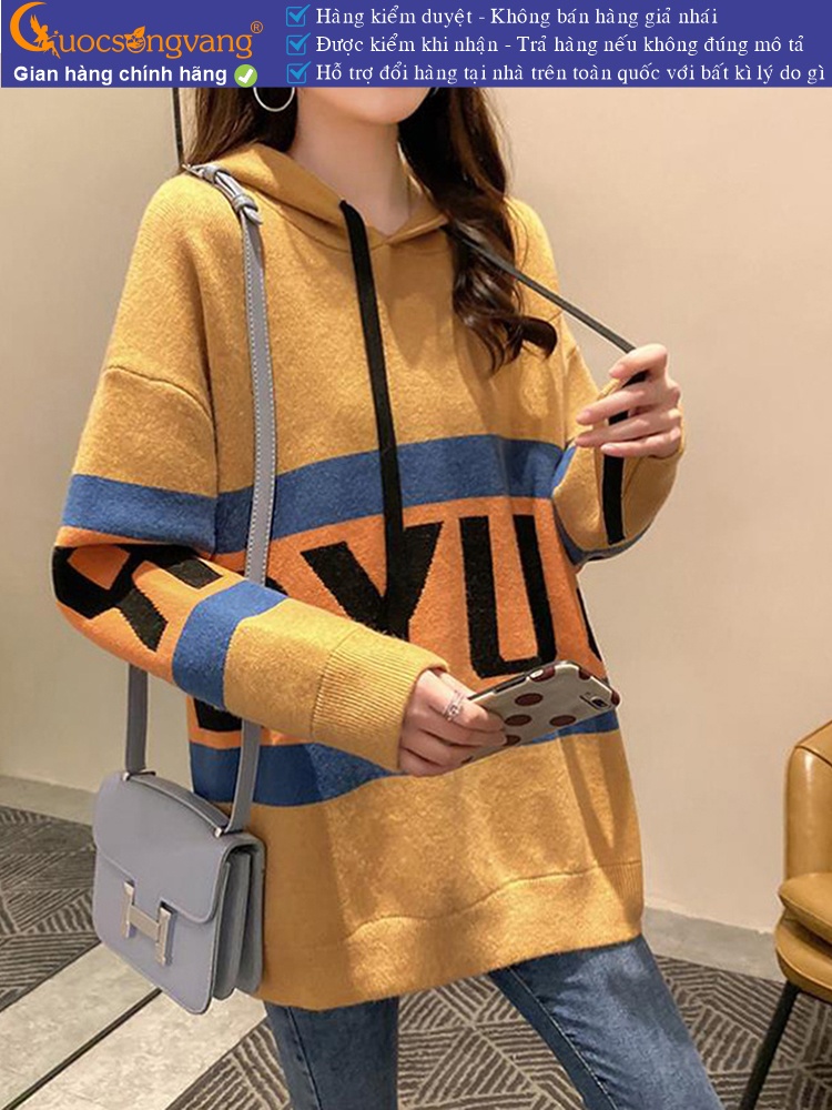 Áo len nữ hoodie có nón GLA320