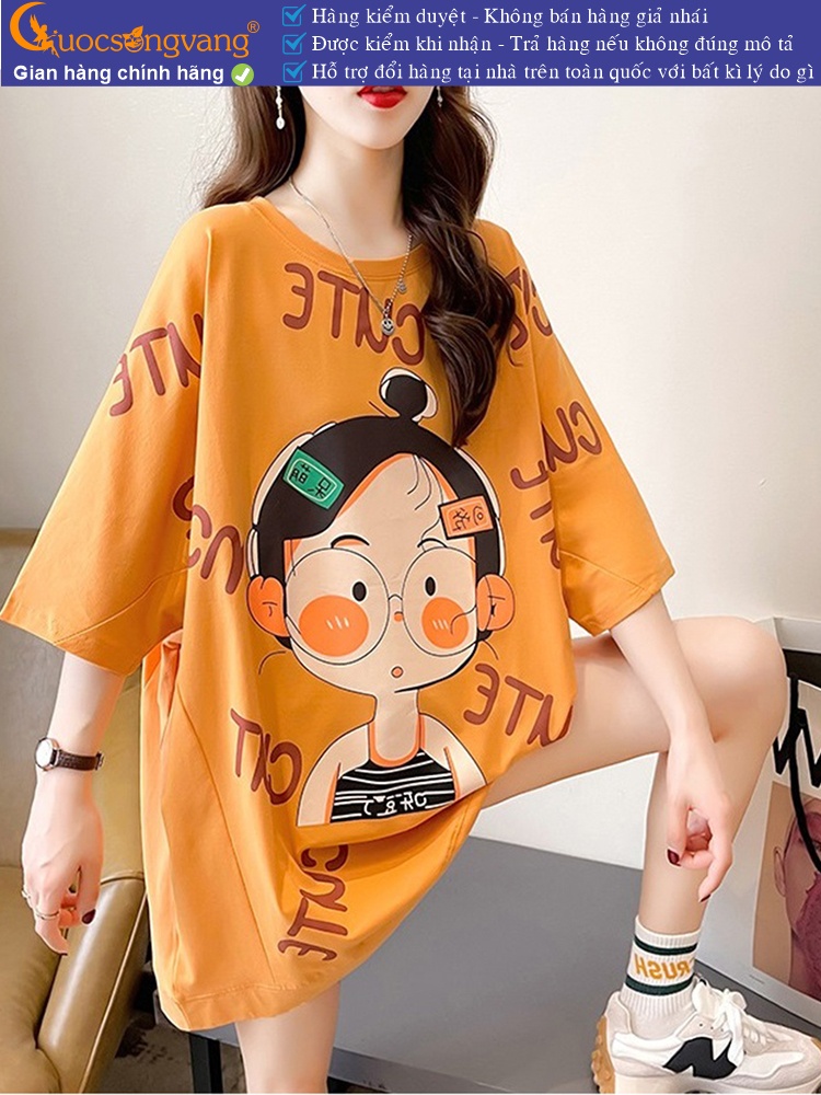 Áo thun nữ phom rộng phong cách ngộ nghĩnh GLA327