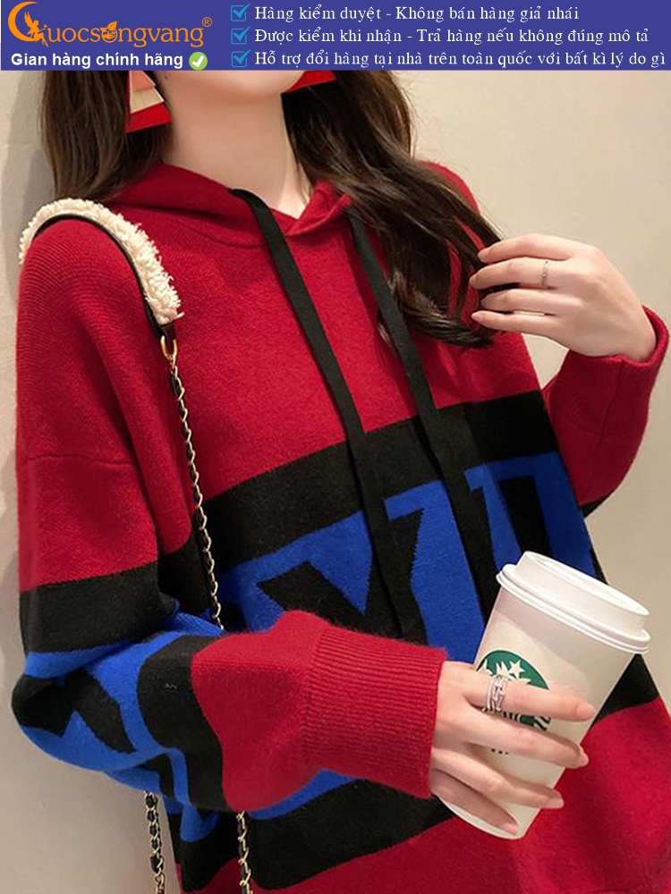Áo len nữ hoodie có nón GLA320