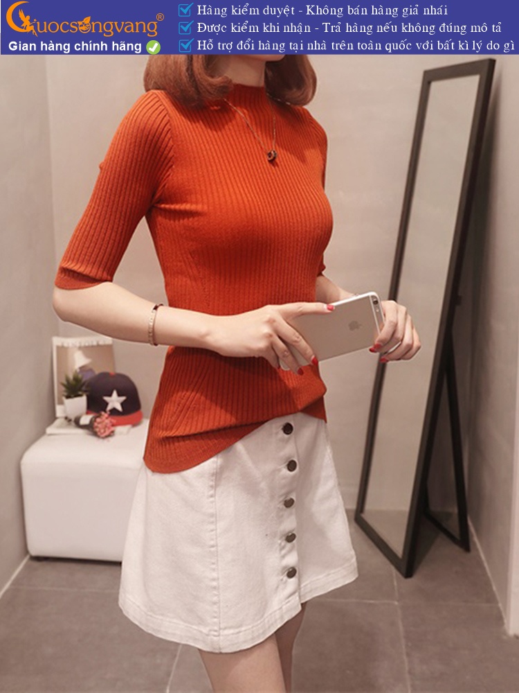 Áo len nữ tay lỡ dáng ôm len gân dọc GLA254