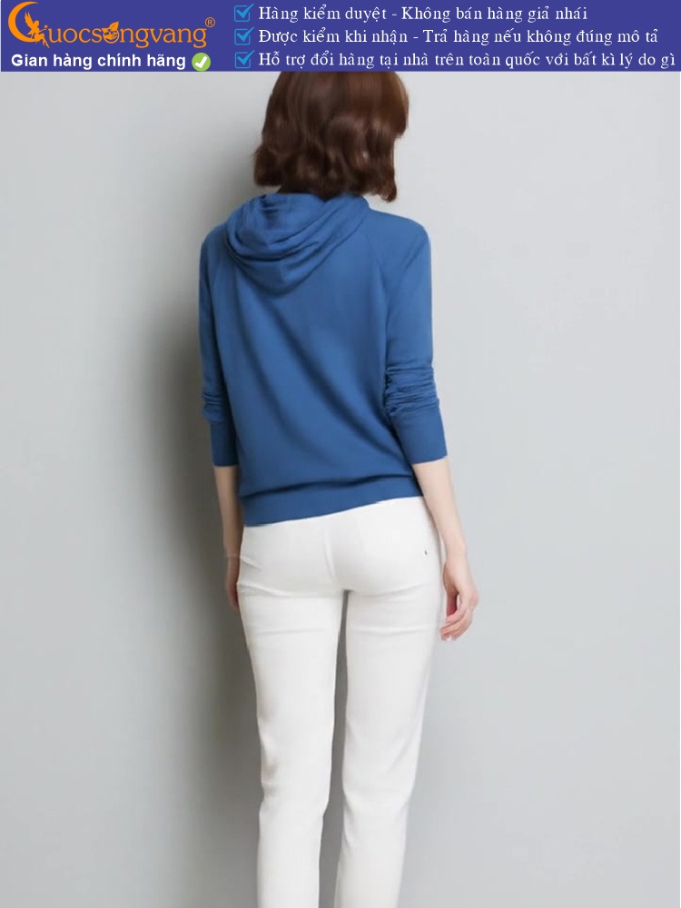 Áo len hoddie nữ có nón GLA243