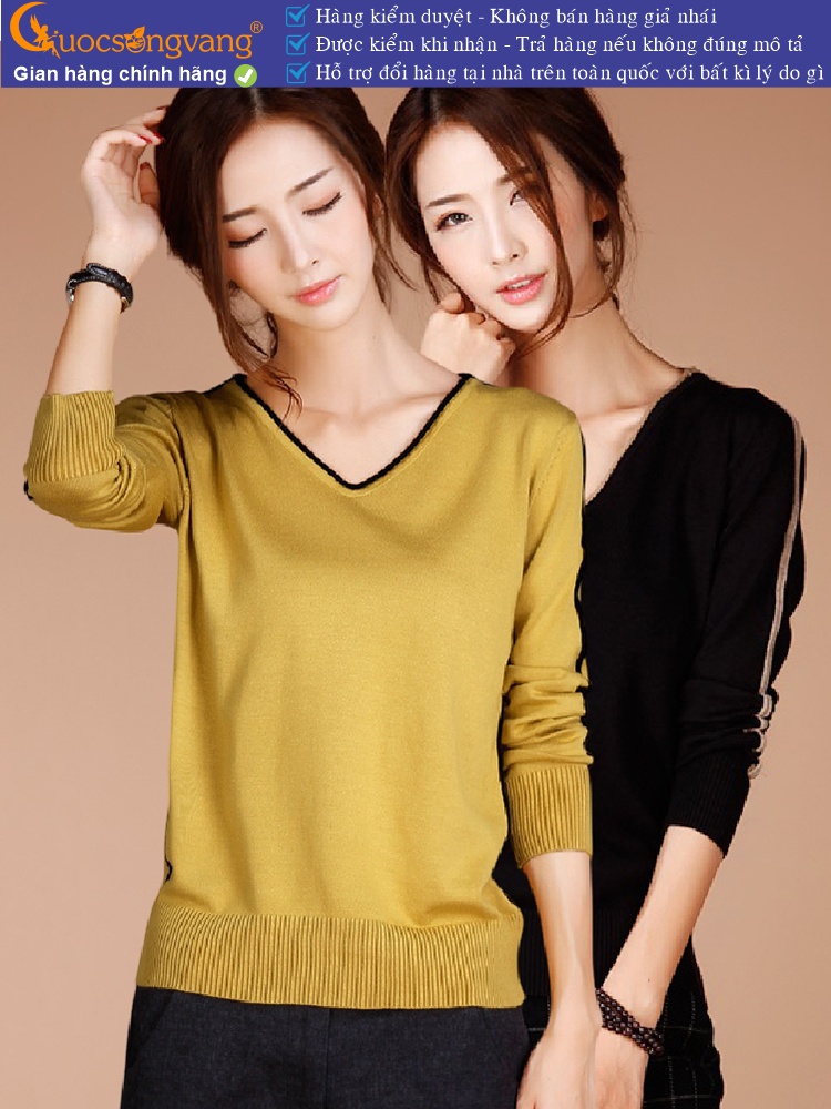 Áo len nữ cổ tim dài tay GLA241