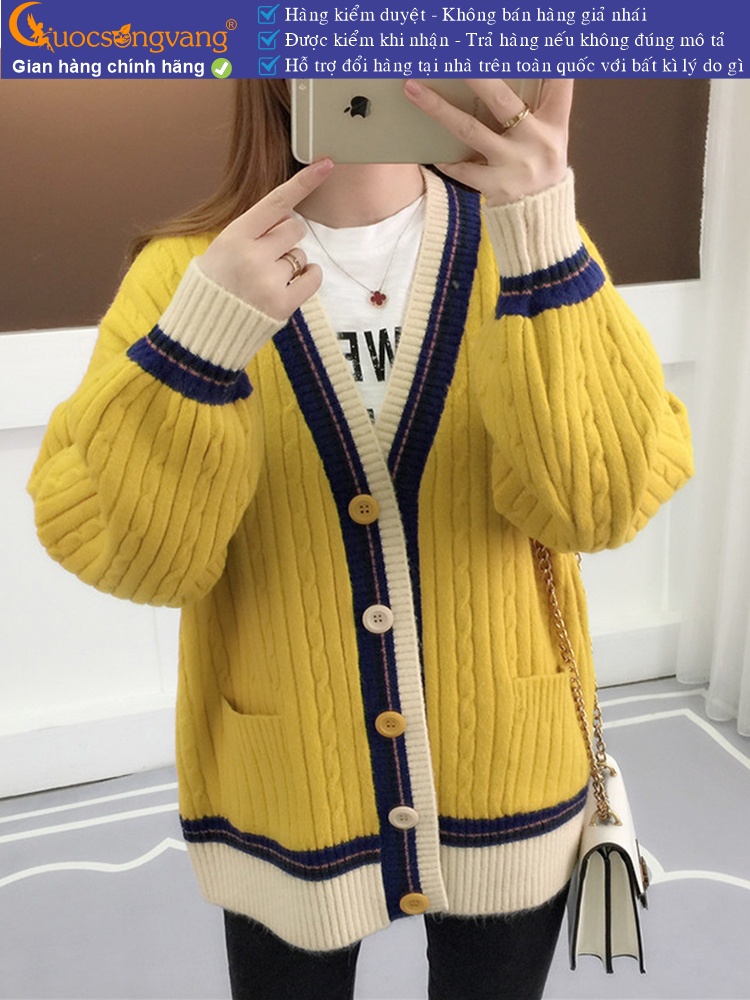 Áo khoác len nữ dài tay GLA251