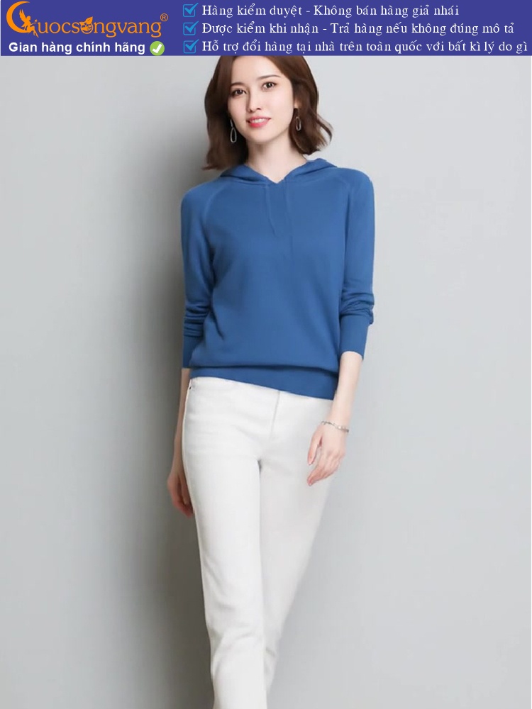 Áo len hoddie nữ có nón GLA243