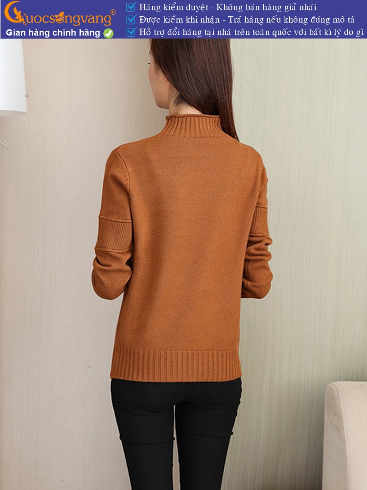 Áo len nữ lông cừu dài tay len gân GLA295