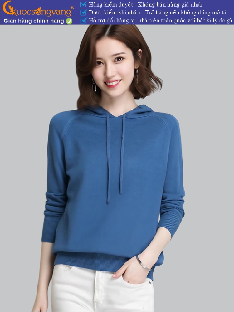 Áo len hoddie nữ có nón GLA243