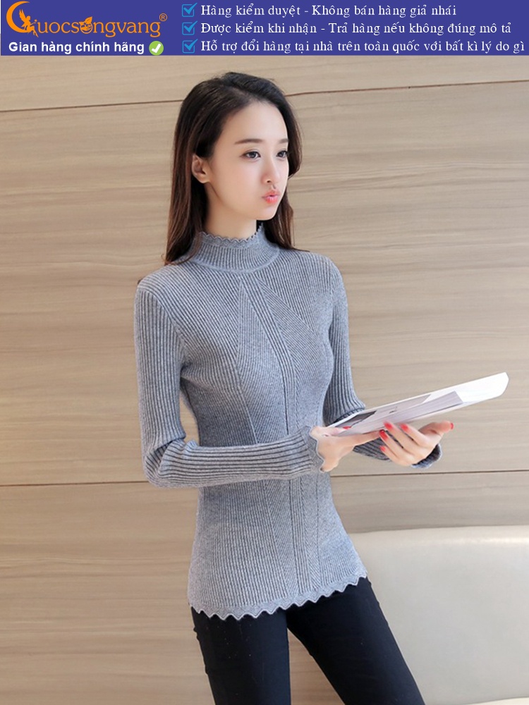 Áo len nữ dài tay dáng ôm GLA230