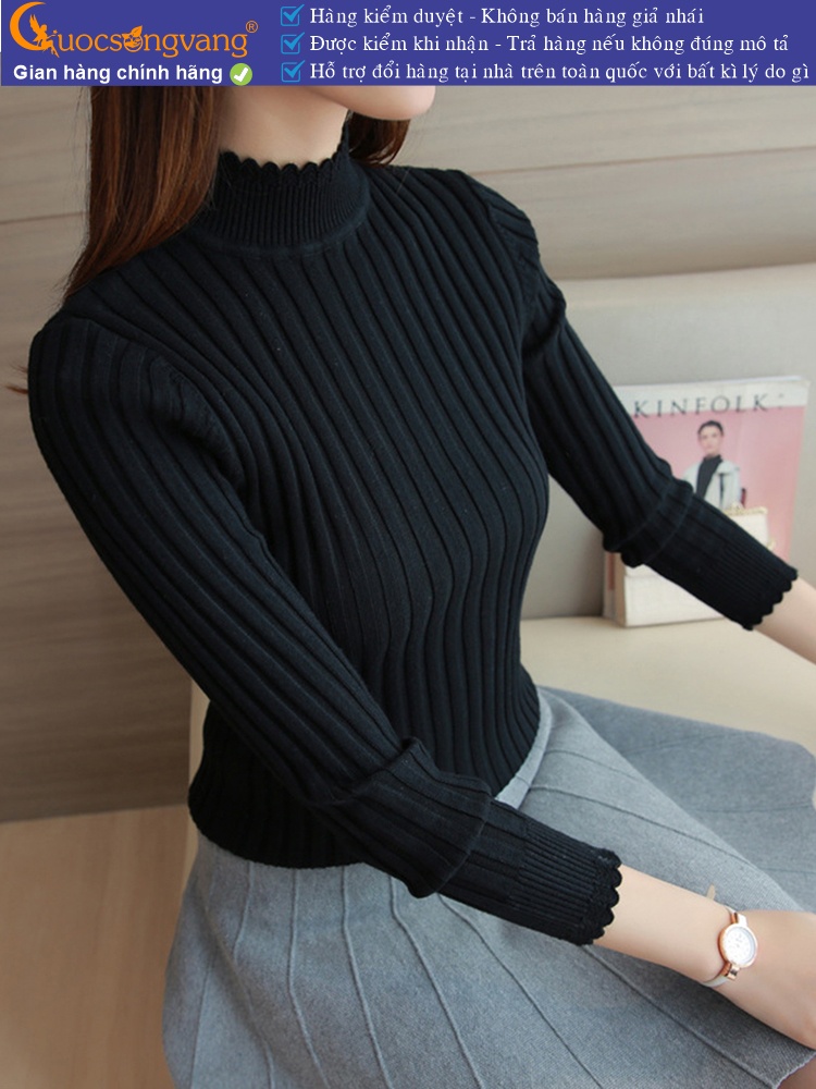Áo len nữ dài tay áo cổ cao GLA220