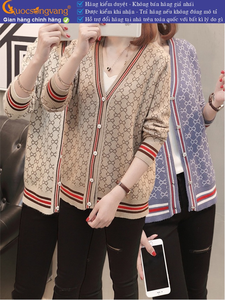 Áo khoác len nữ cài cúc trước GLA225