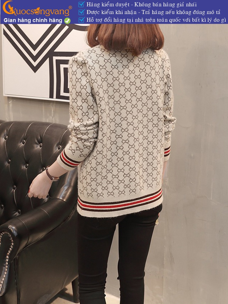 Áo khoác len nữ cài cúc trước GLA225