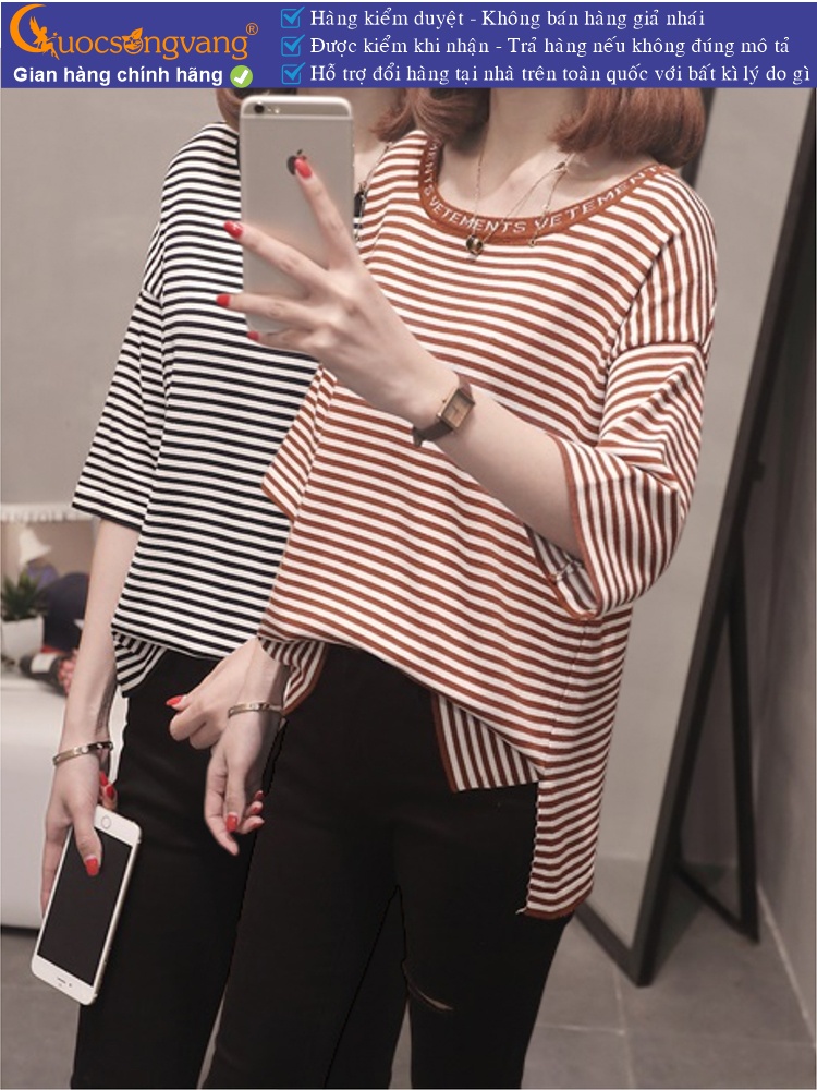 Áo len dệt kim tay lỡ mùa hè thu GLA185
