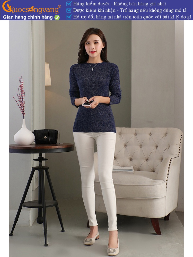 Áo len nữ dài tay dáng ôm GLA282