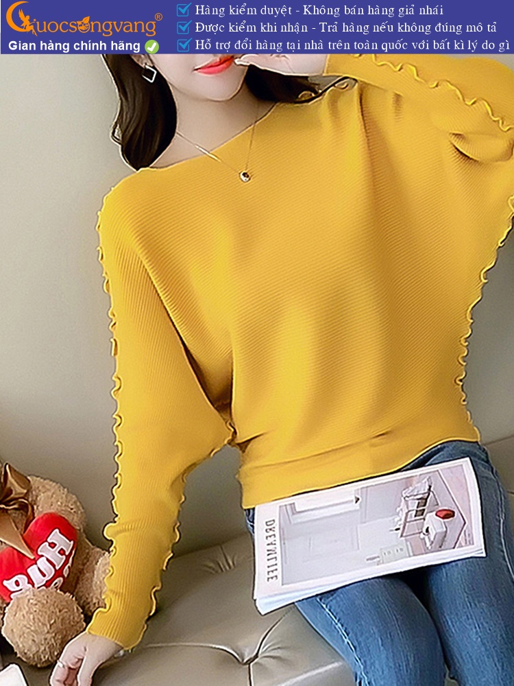 Áo len nữ cánh dơi cổ tròn GLA279