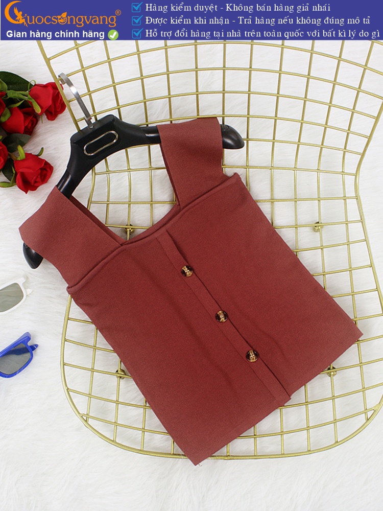 Áo ba lỗ nữ dệt kim crop top mùa hè GLA271
