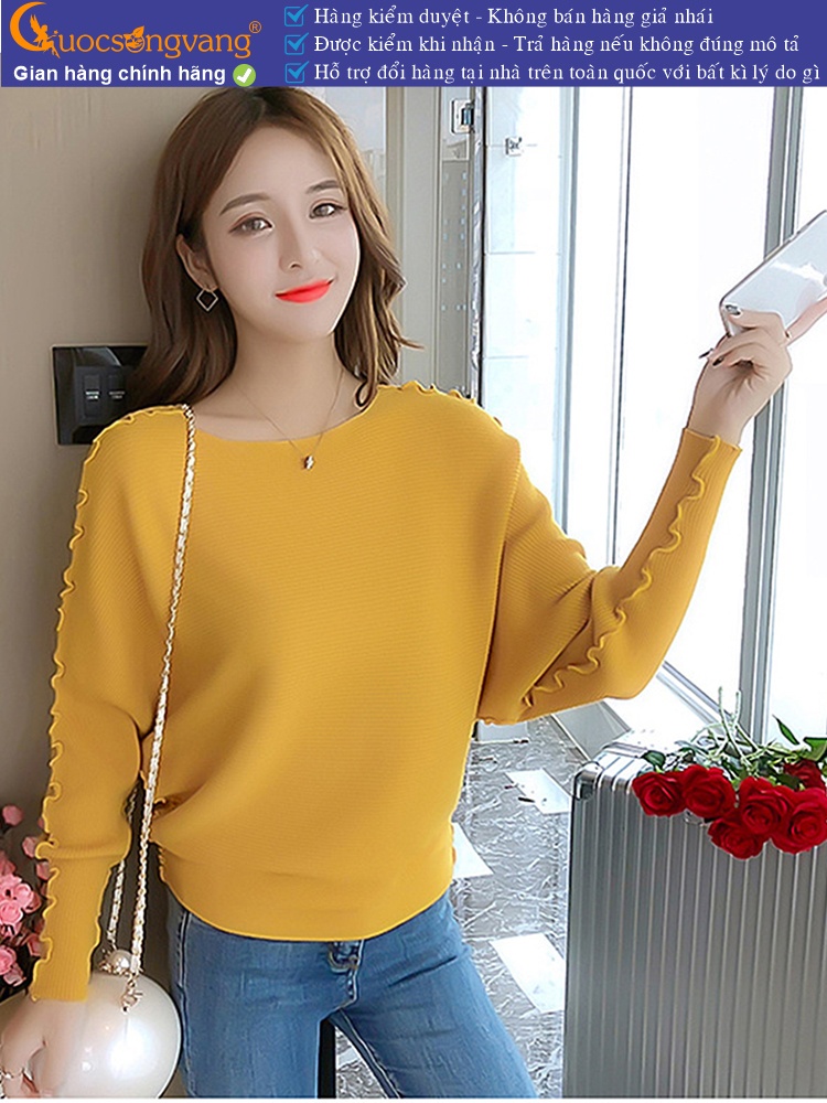Áo len nữ cánh dơi cổ tròn GLA279