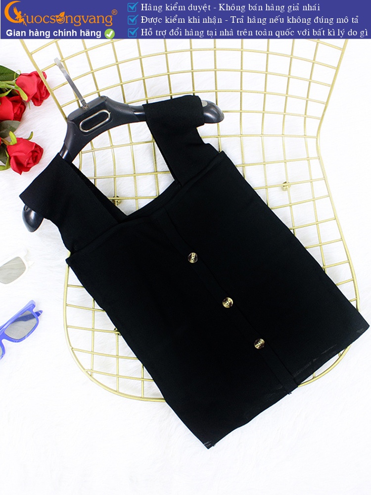 Áo ba lỗ nữ dệt kim crop top mùa hè GLA271