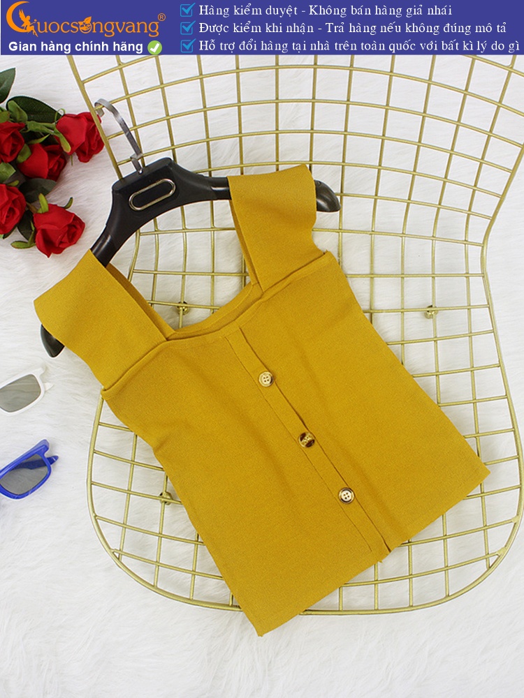 Áo ba lỗ nữ dệt kim crop top mùa hè GLA271