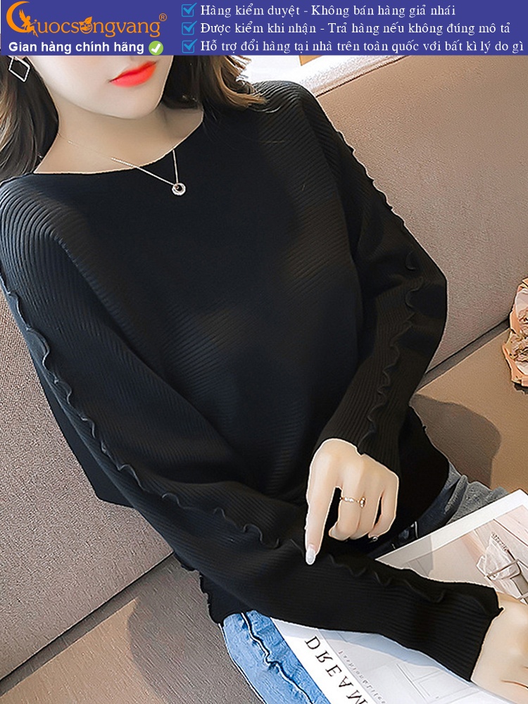 Áo len nữ cánh dơi cổ tròn GLA279