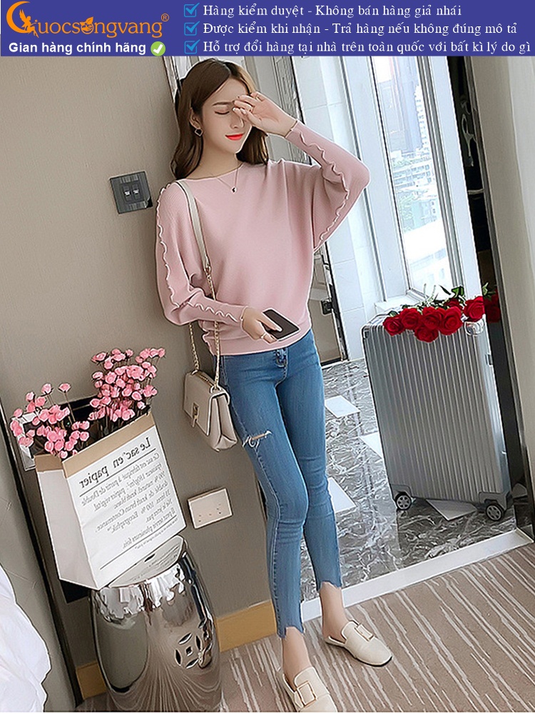 Áo len nữ cánh dơi cổ tròn GLA279