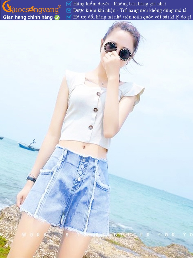 Áo ba lỗ nữ dệt kim crop top mùa hè GLA271