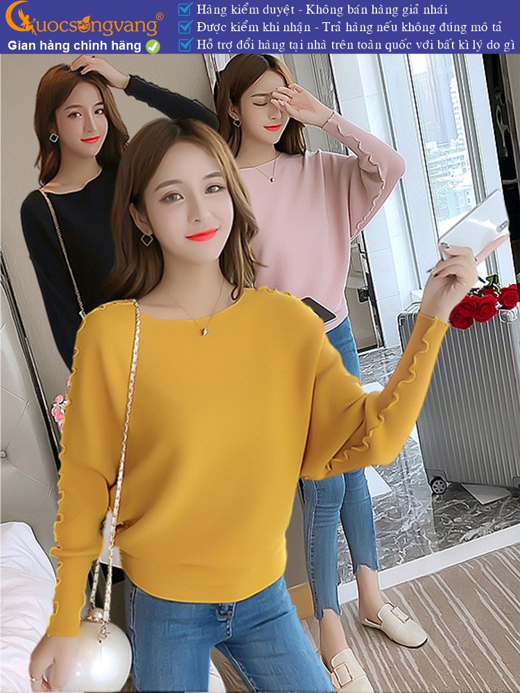 Áo len nữ cánh dơi cổ tròn GLA279