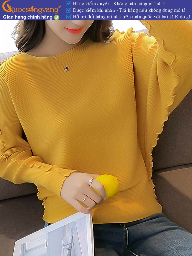 Áo len nữ cánh dơi cổ tròn GLA279