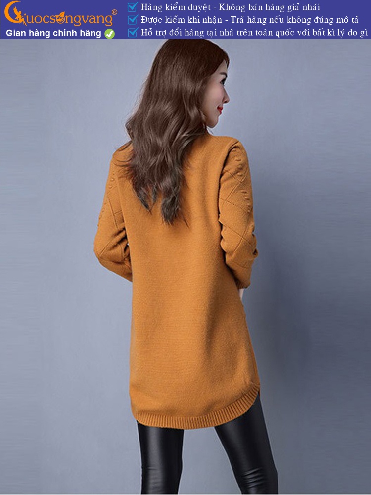 Áo len nữ vạt bầu dài tay GLA118