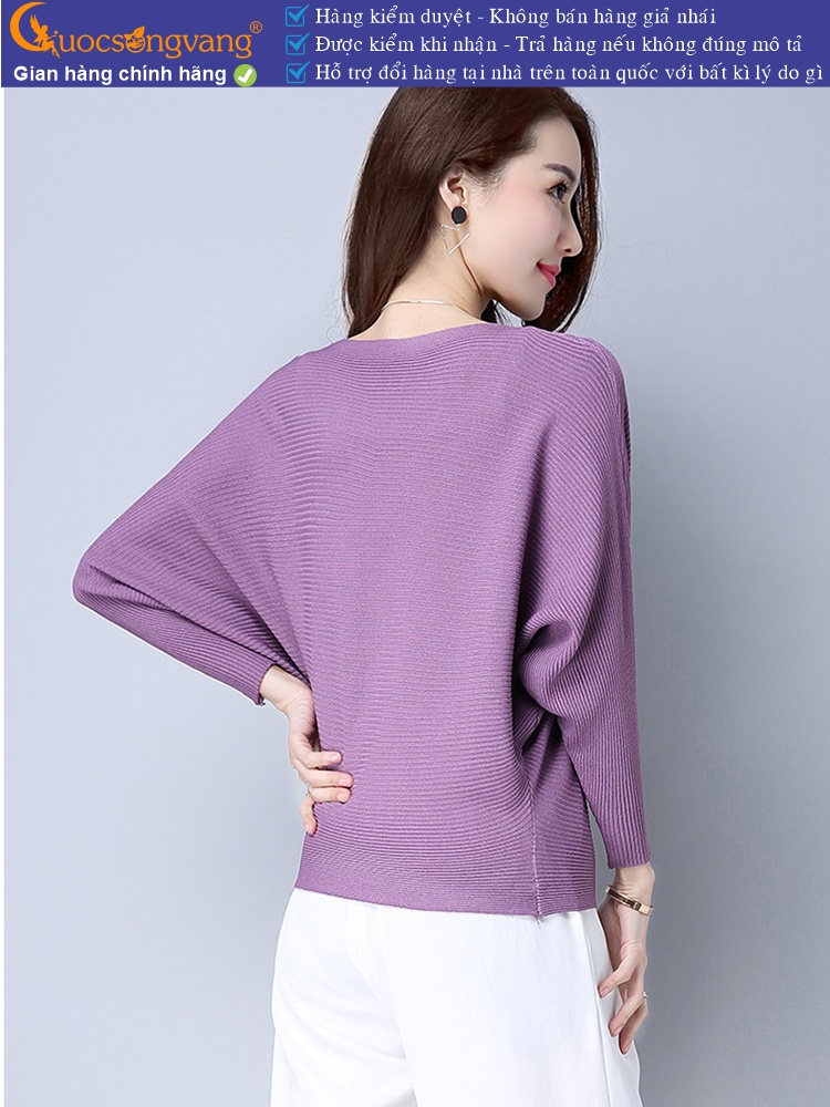 Áo len nữ cánh dơi len chải kỹ GLA206