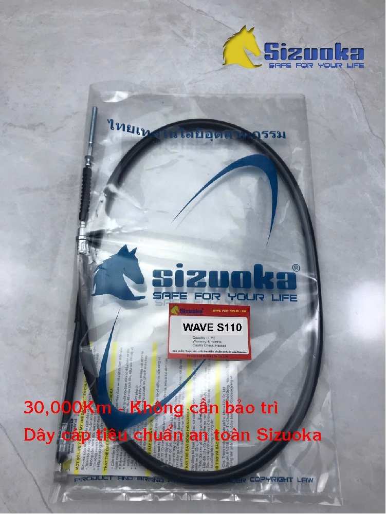 Dây phanh trước Wave S110, Wave RS, Wave Blade 110, Wave Alpha 110, Wave RSX 110 phanh cơ CAB3025