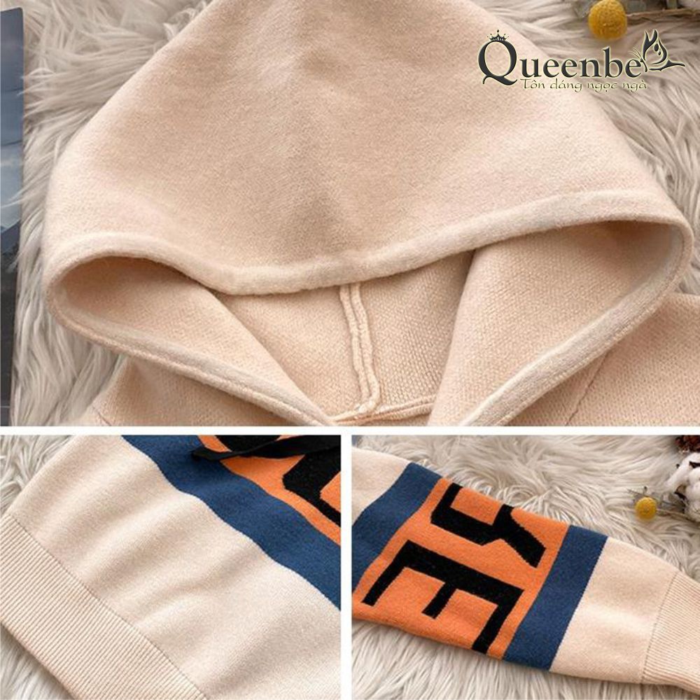 Áo hoodie nữ có nón Queenbe GLA320 len dầy vừa ấm áp, phong cách tự do