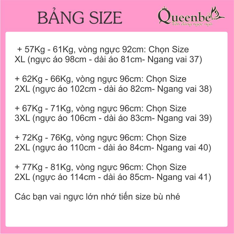 Áo kiểu trung niên big size in hoa dáng dài đính cườm Queenbe GLA258