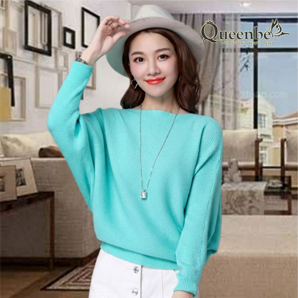 Áo len nữ cánh dơi len chải kỹ GLA206