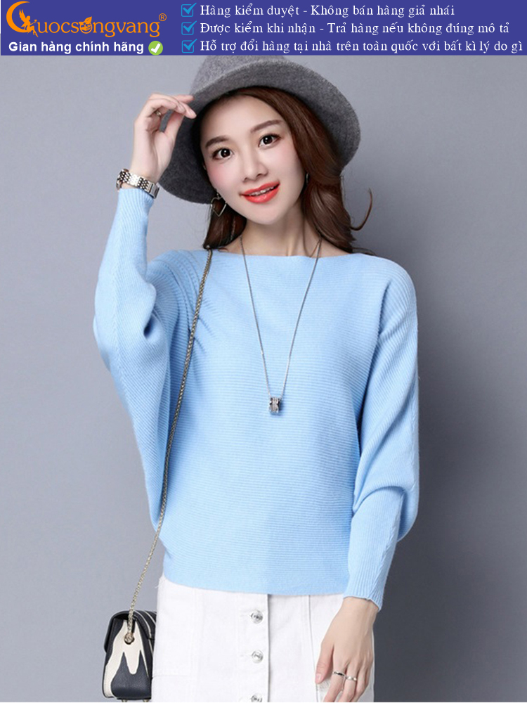 Áo len nữ cánh dơi len chải kỹ GLA206