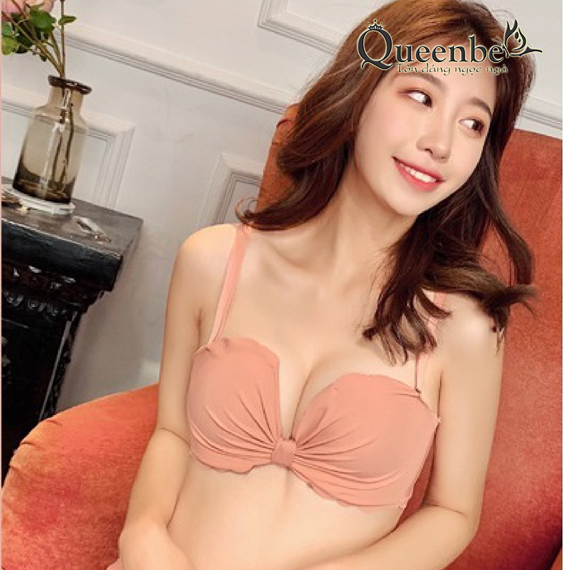 Áo ngực kiểu nhật Queenbe GLDL036 mút ép liền, không gọng kim loại