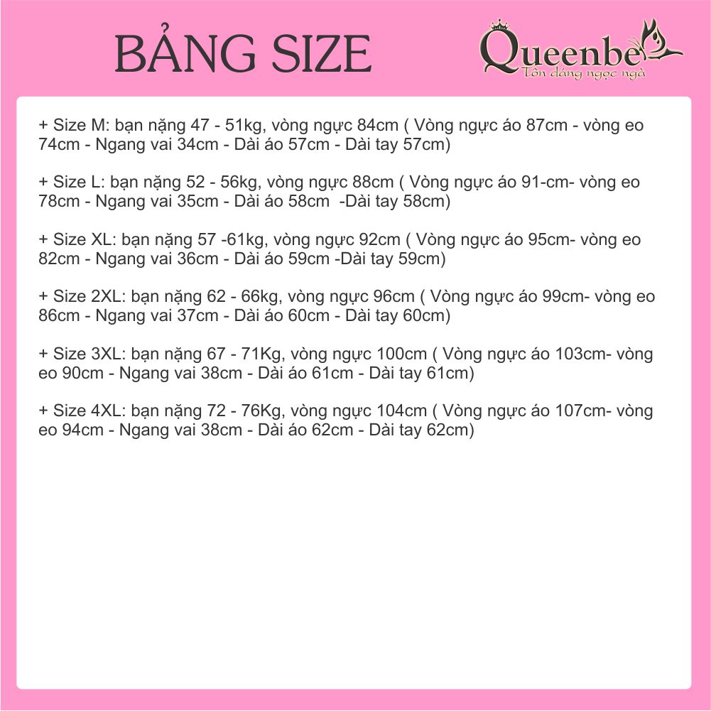 Áo nhung nữ dài tay có big size Queenbe GLA245 mềm mịn mượt mà