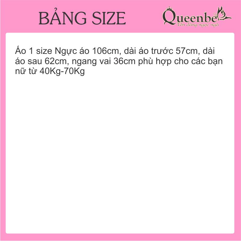 Áo thun dệt kim tay lỡ mùa hè thu Queenbe GLA185