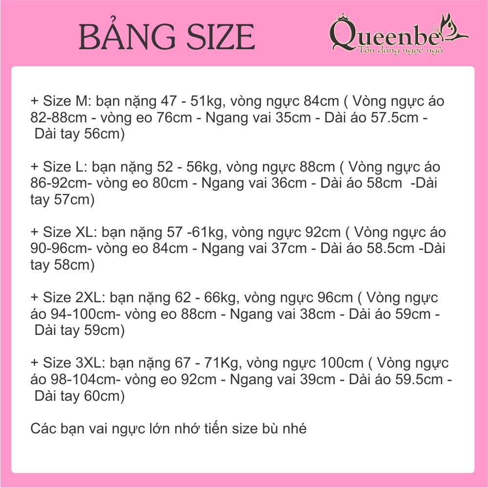 Áo thun nữ dài tay cổ lọ dáng ôm có big size Queenbe GLA249